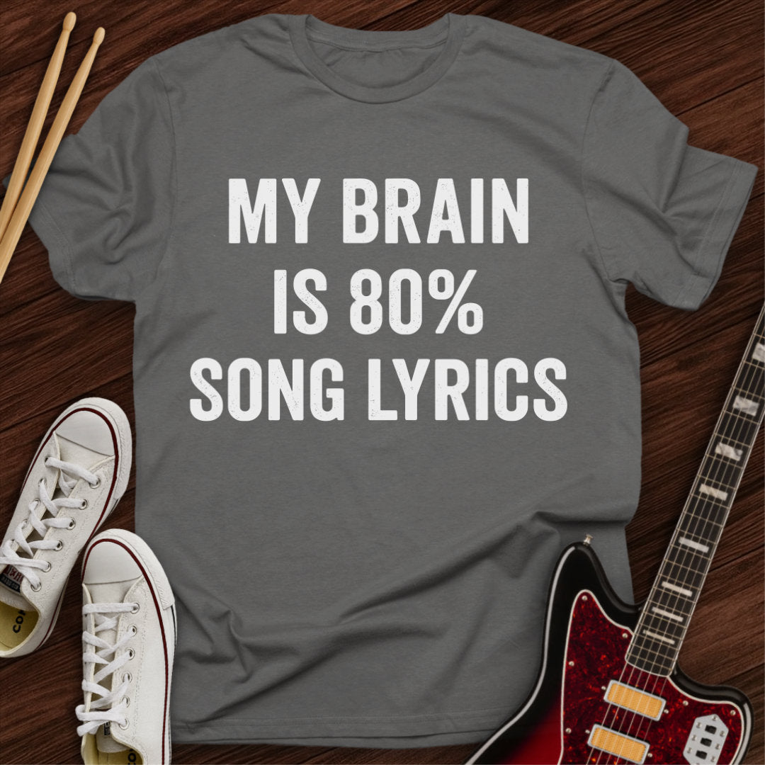 Lyrics Brain Tee