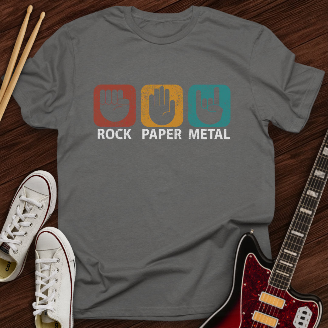 Rock, Paper, Metal Tee